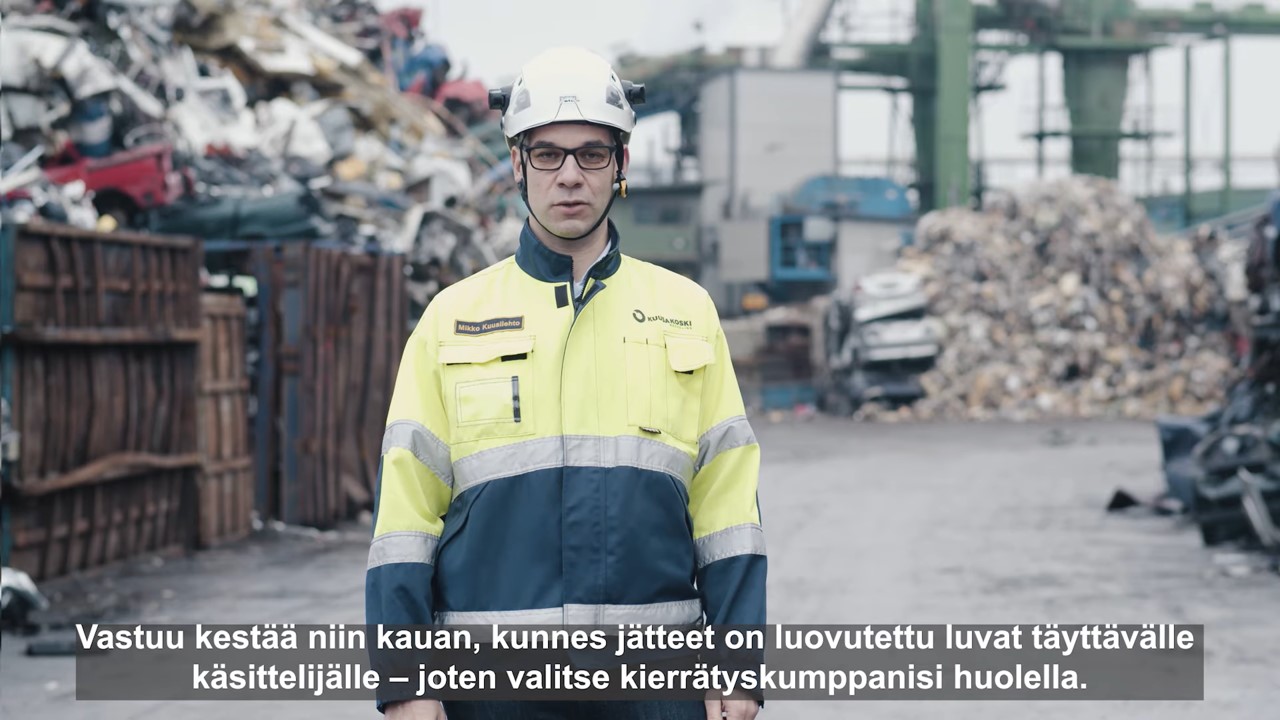 Vastuu jätteistä on niiden tuottajalla